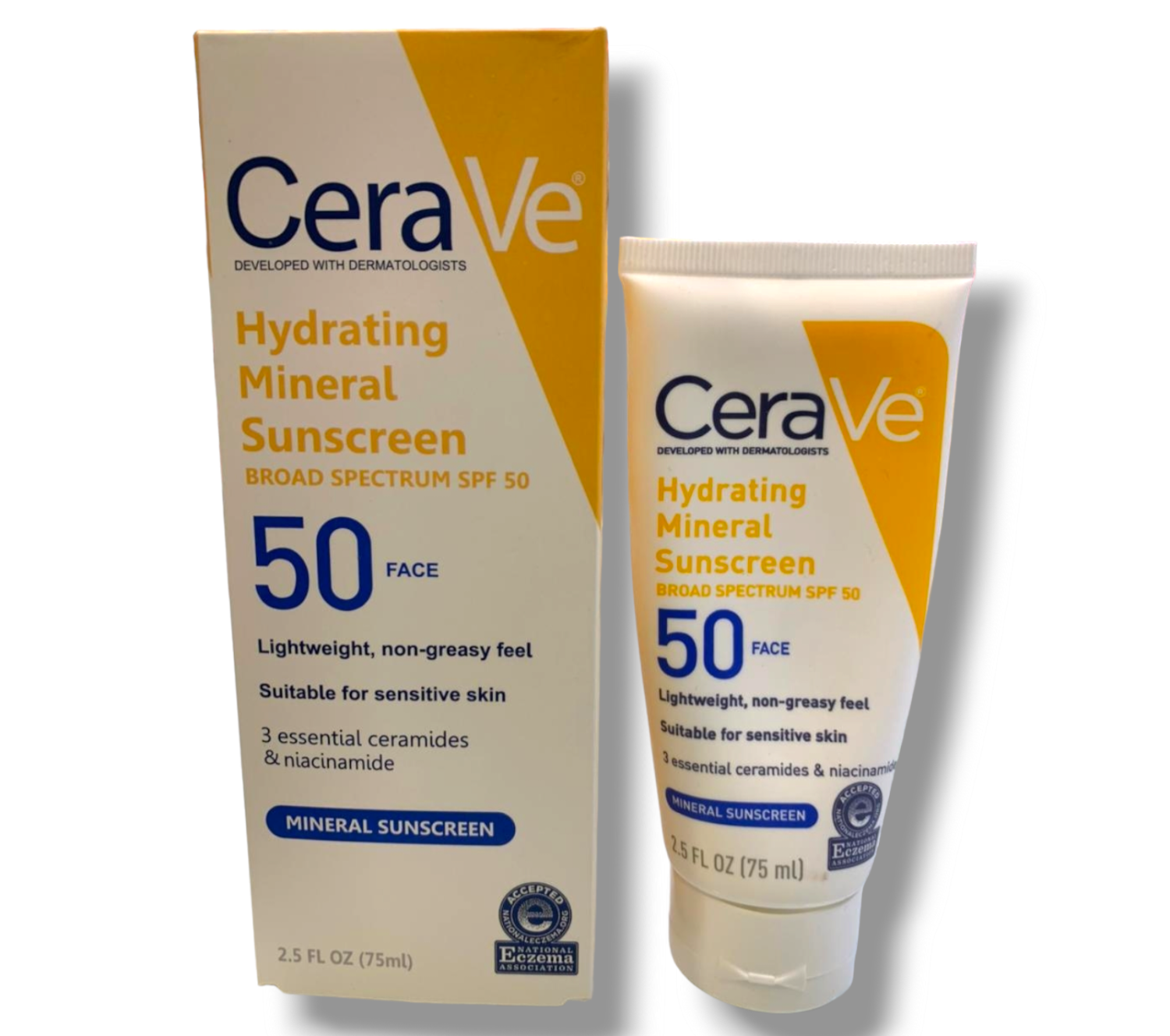 CeraVe | Hydrating Mineral Sunscreen | 75ml | 50 FACE