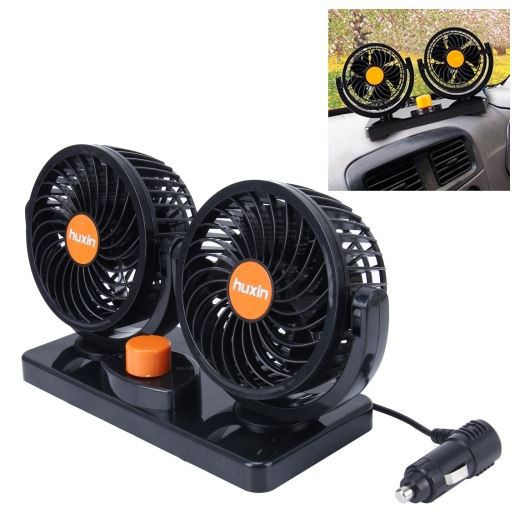 MITCHELL 12V Electronics Car Fan Plugs into Cigarette Lighter 360 Degree Car Air Conditioner Cooling